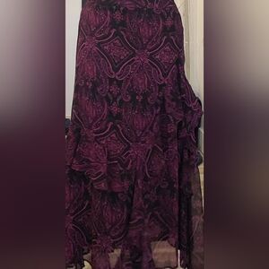 Black & Pink Skirt-M